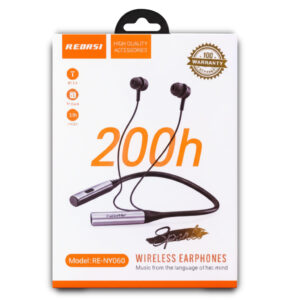 Recrsi RE-NY060 100% Original Neckband – 200 Hours Battery, Powerful Sound & Comfortable Fit